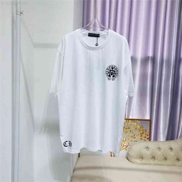 

trendy crosin s t-shirt cross horseshoe print tapered loose round neck short sleeve men and women half sleeves vljo, White;black