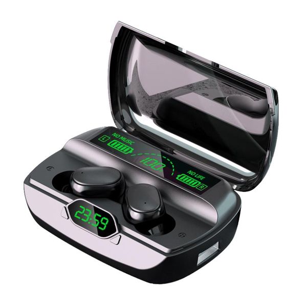 

g6 bluetooth 5.1 tws earbuds true wireless headphones sweatproof sports headset with mic 1200mah charging box