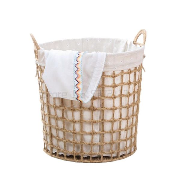 

laundry storage & organization dirty clothes basket rattan woven snack