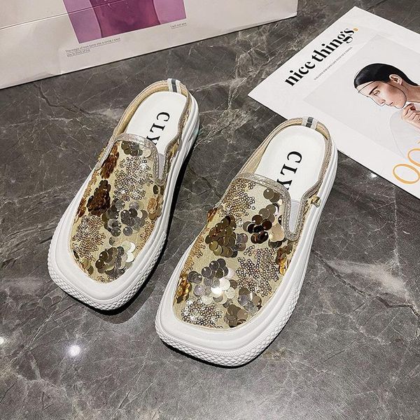 

slippers women's sports shoes fashion sneakers 2021 the solid color flip flops all-match comfortable platform casual, Black