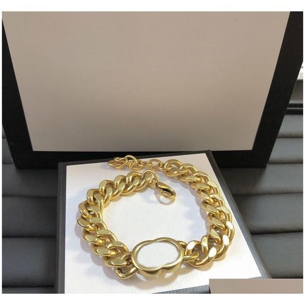 

fashion chain necklace double letters designer bracelet men necklace women brand pendants luxury chain jewelry set jllkfh dayupshop, Black