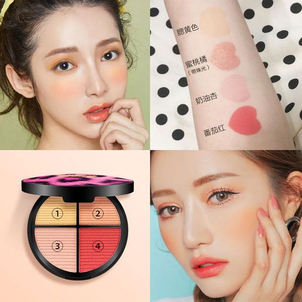 

blush women naked makeup lasting natural brightening four-color for all skin types