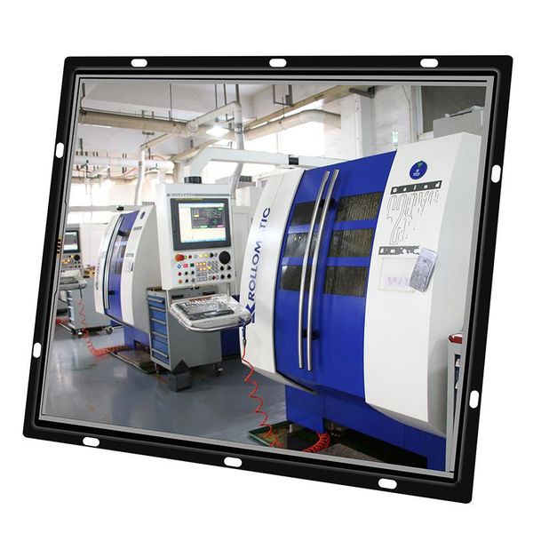

monitors 12 inch monitor open frame resistance touch screen industrial display vga dvi usb black square