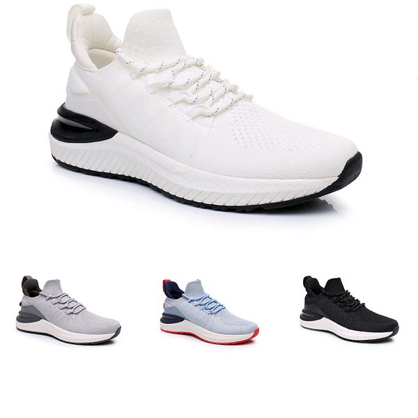 Atacado Não-marca Sapatos de corrida Homens Mulheres Preto Branco Cinza Luz Azul Leve Respirabilidade Mens Trainers Ao Ar Livre Sapatilhas Esportivas