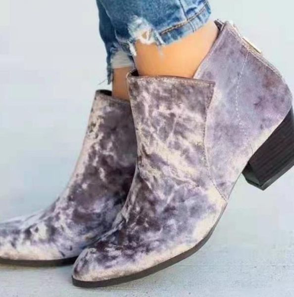 

boots flock women mid-calf chaussure booties gladiator plus size vintage mid heel shoes woman zapatos mujer sapato sf1021, Black