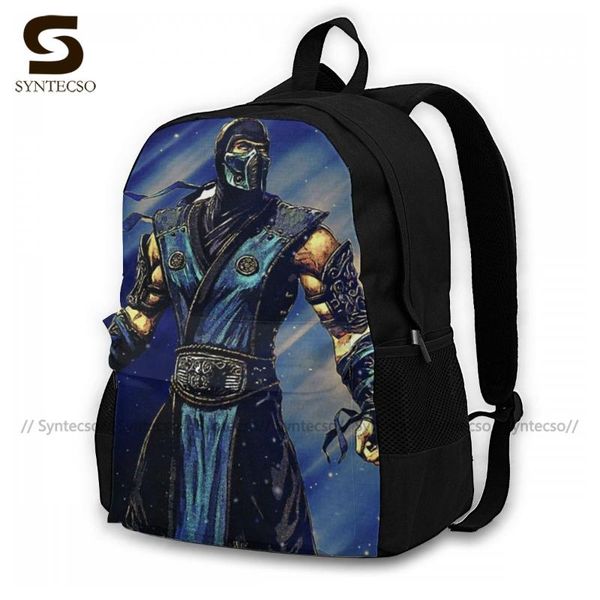 

backpack mortal kombat backpacks durable style polyester commuter girl bags