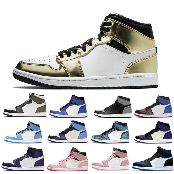 

2022 1s man's basketball shoes man turbo green unc obsidian dye court purple bred toe cactus jack university blue what the shadow tough