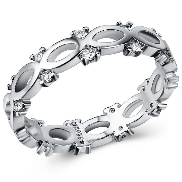 

mens and womens ring fashion oval hollow zircon copper plated silver lady's jewelry, Golden;silver