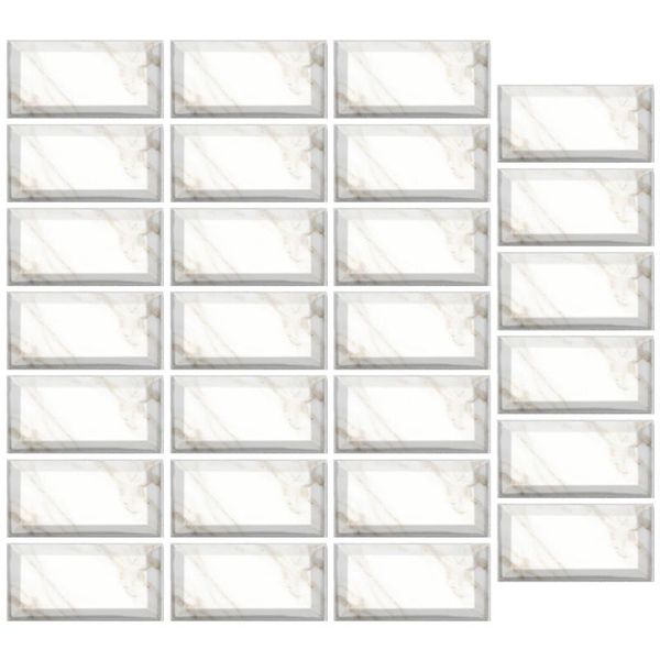 

27pcs 20x10cm waterproof marble imitation brick grain tile stickers floor wall