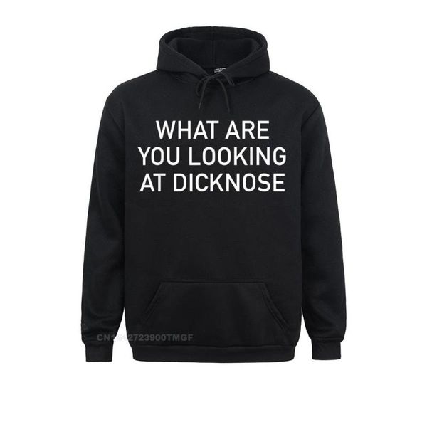 

men's hoodies & sweatshirts 2021 fashion man what are you looking at dicknose funny graphic casual summer/autumn hoods long sleeve, Black