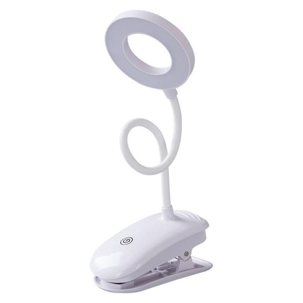 

table lamps portable led desk lamp touch on/off switch eye protection clip light 3 mode dimmable usb rechargeable