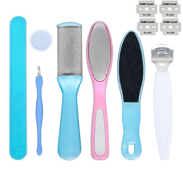 

nail art kits 8pcs pedicure kit foot file removing hard cracked dead skin cells callus remover paddle set