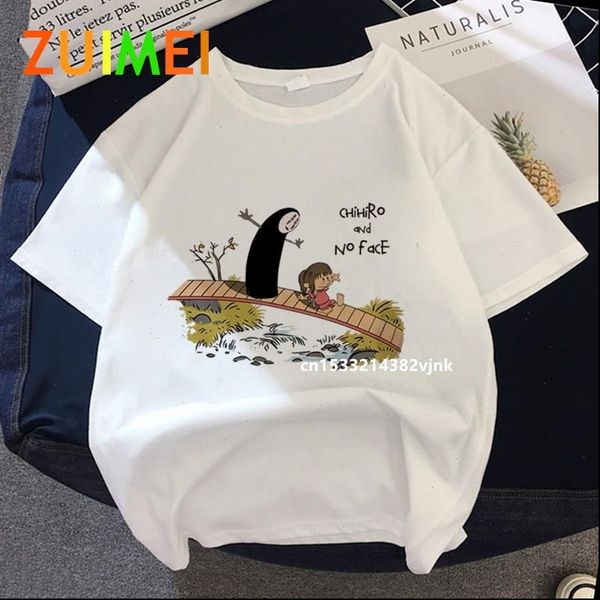 

totoro studio ghibli harajuku t shirt kawaii funny cartoon t shirt cute anime tee female tshirt female t shirt, White