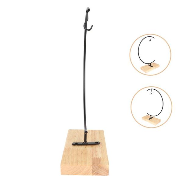 

other home decor micro landscape hanging racks creative g-shaped iron stands flexible deskstand holder adornments with wooden base