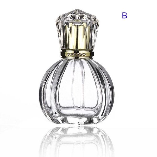 

storage bottles & jars fashion style 50ml clear glass perfume spray bottle empty essential oils case for lady 100pcs/lot