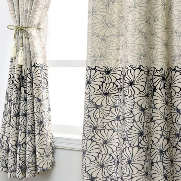 

curtain & drapes modern and simple flowers blackout curtains for bedroom living room short