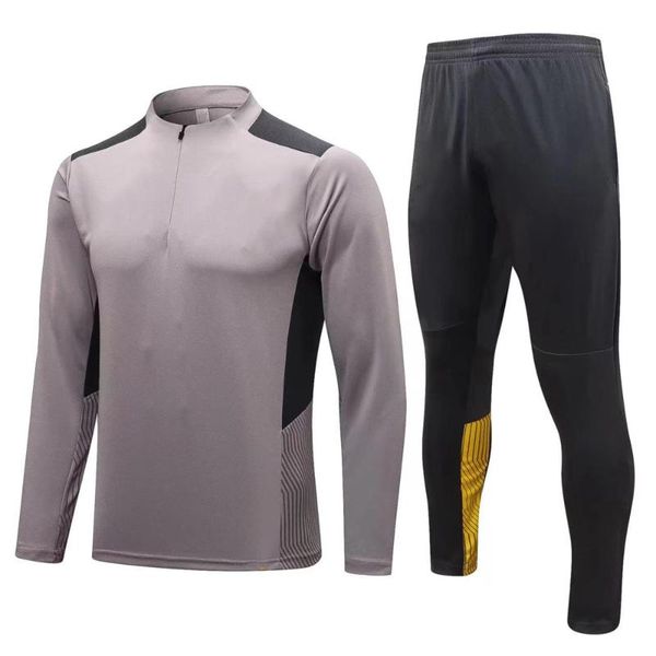 

jogging clothing high-quality men's long-sleeved zipper suit, football sportswear, jacket, training jack, Black;red