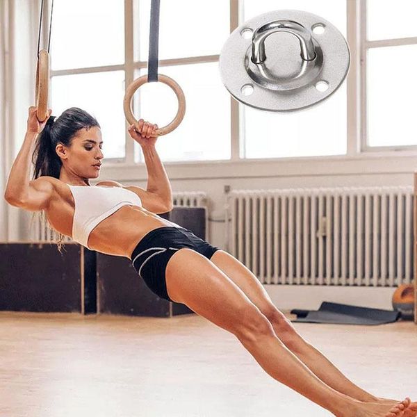 

stainless steel fixing bracket for hammock aerial yoga rings suspension loops aerial exercise tools dancing ring swing buckle