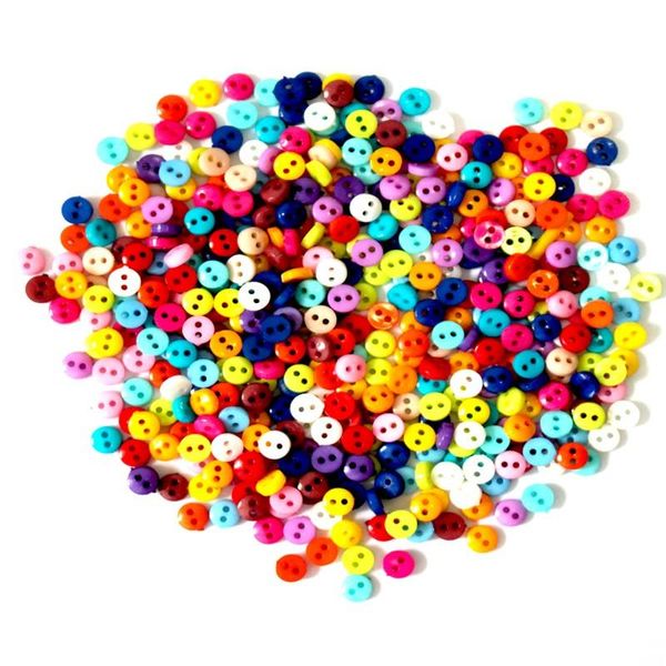 

button 600 pcs/lot 6mm round resin mini tiny buttons sewing tools decorative scrapbooking garment diy apparel accessories, Blike;white