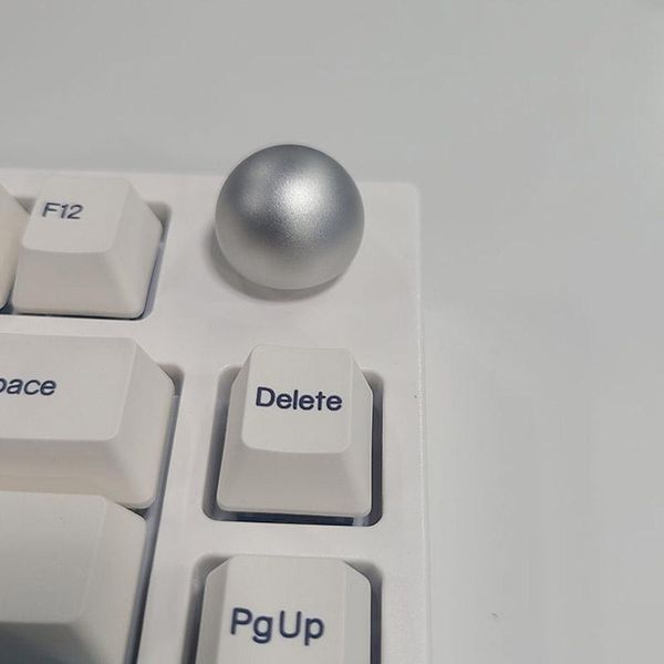 

keyboards knobs for keydous nj80 mechanical keyboard round silver blue red color