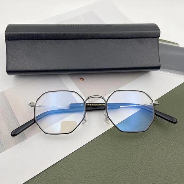 

fashion sunglasses frames original glasses frame titanium prescription women myopia eyeglasses for men vintage japan designer brand, Black