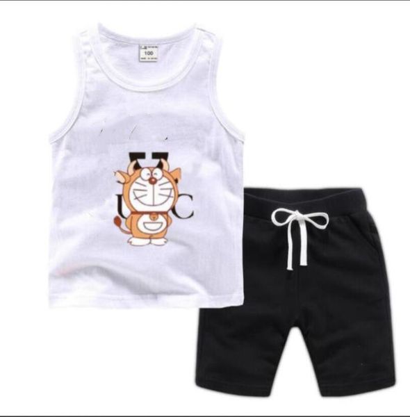 

kids designer clothing sets new luxury print tracksuits fashion letter jackets + joggers casual sports style sweatshirt boys clothes, White