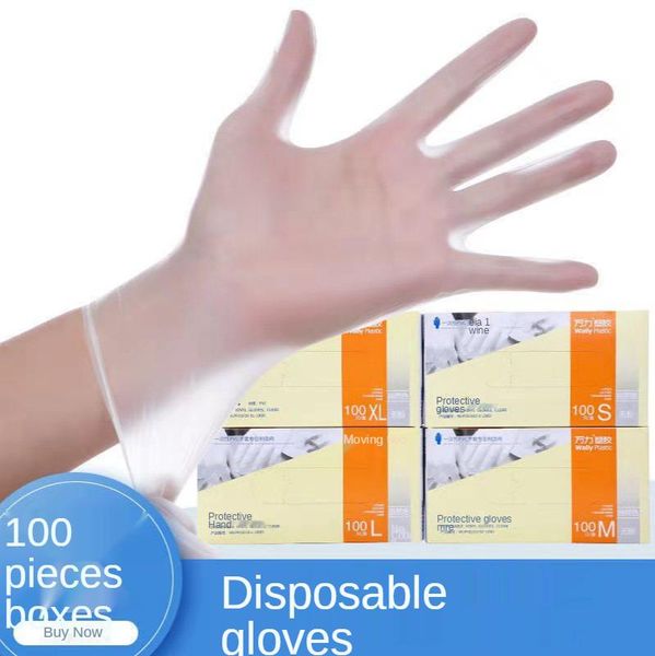 

disposable gloves latex rubber nitrile white for cleaning food universal garden work household 50/100pcs