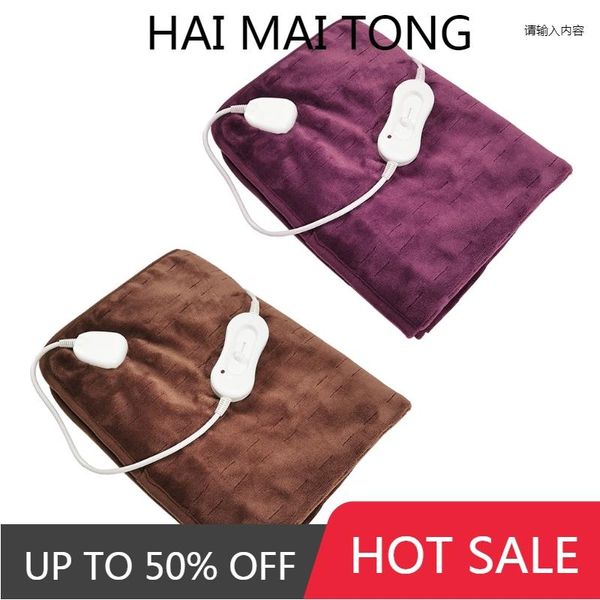 

blankets electric heated blanket with3 heating levels soft plush throw