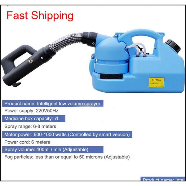 

110v/220v 7l electric ulv cold fogger insecticide atomizer ultra low capacity disinfection sprayer mosquito kille jllqdp trustbde