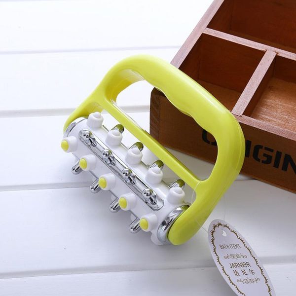 

hair brushes 1pc easy grip acupressure massager roller to operate green, Silver