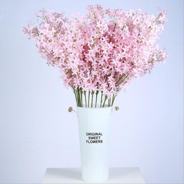 

simulation artificial decorative flowers plant encryption cross lilac wedding layout arch decoration flower