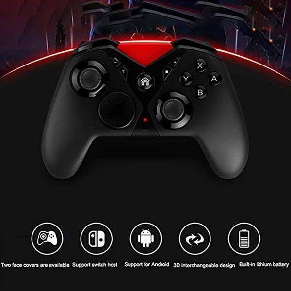 

game controllers & joysticks color wireless bluetooth gamepad controller for switch 6-axis gyro joystick vibration handle ns consol