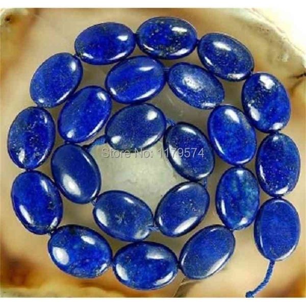 

natural 13x18mm egyptian lapis lazuli jasper oval loose beads 15"a++ h011