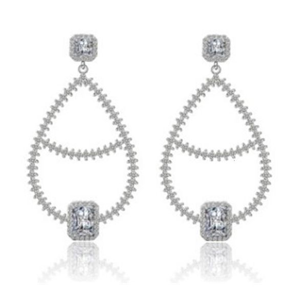 

noble low price more color diamond crystal circle women's earings 28.8vfgf, Silver