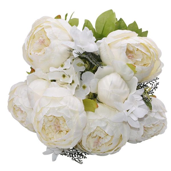 

decorative flowers & wreaths 13 branches quality artificial silk peony bouquet diy home el indoor decor wedding party scrapbook fake flower