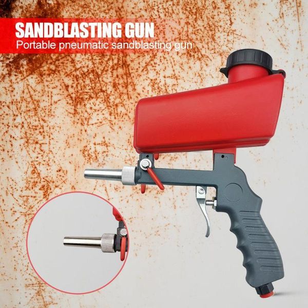 

professional spray guns portable pneumatic rust blasting handheld sanding gravity sandblasting gun sand removal power machine hand tool