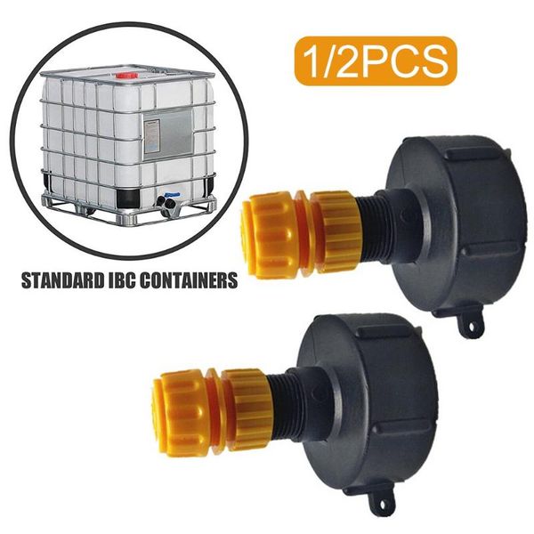 

watering equipments 2pcs ibc tank cap connector with 3/4 hosepipe compression gardening lawn replacement irrigation switch tool