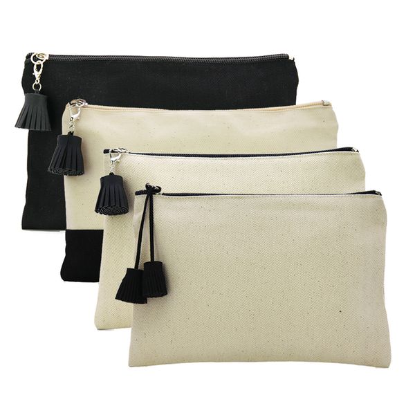 

oivefeet, plain nature cotton canvas cosmetic bag travel toiletry lj201008