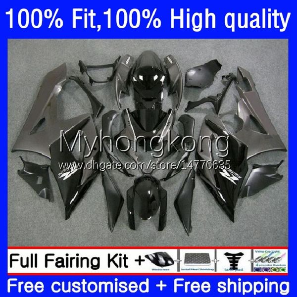 Feedings de Molde de Injeção para Suzuki GSX-R1000 GSXR1000 K5 2005-2006 Bodywork 26No.14 GSXR 1000 CC 1000cc 05 06 GSXR-1000 2005 2006 Motocicleta Cinza Preto Bodys OEM Hot