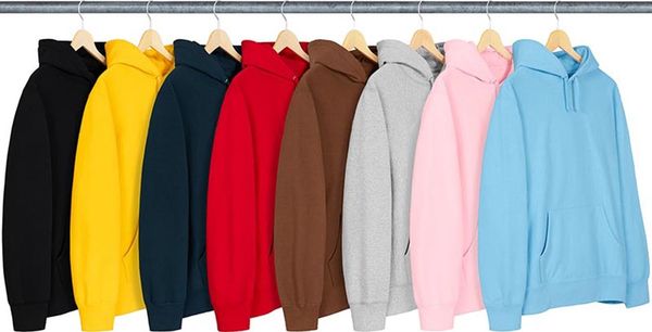 

box 19ss embroidery hoodies hooded sweatshirt men women couple hoodies fashion casual high street hiphop outwear hooded, Black
