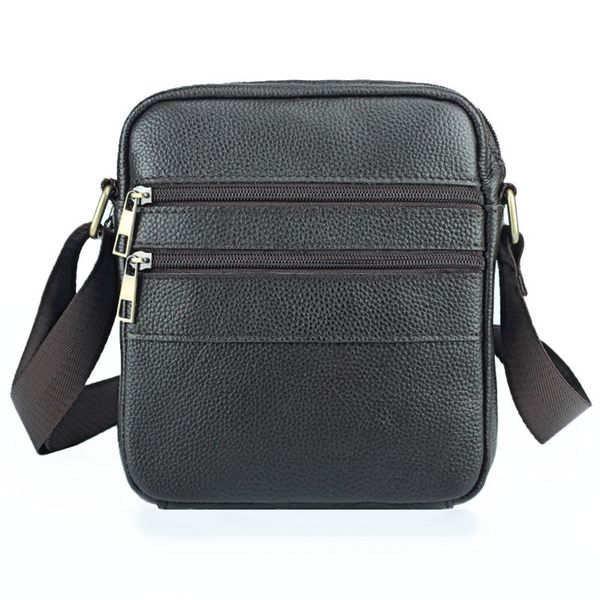 

smally men's genuine leather crossbody cowhide pouch messenger bags