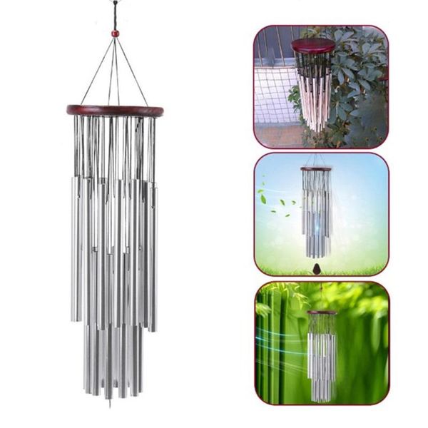 

decorative objects & figurines wind chimes 27 aluminum alloy tubes soothing melodic tones 34 inch indoor outdoor for patio porch backyard