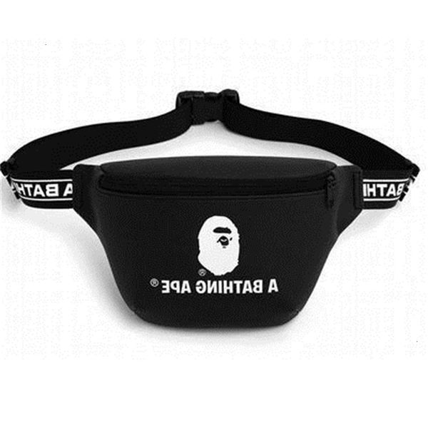 

new japanese fashion style ape head waist bag chest inclined backpack men's and women's student