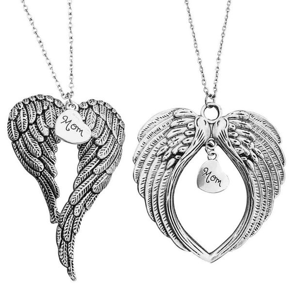 

pendant necklaces angel wing ornament commemorative hanging decoration, Silver
