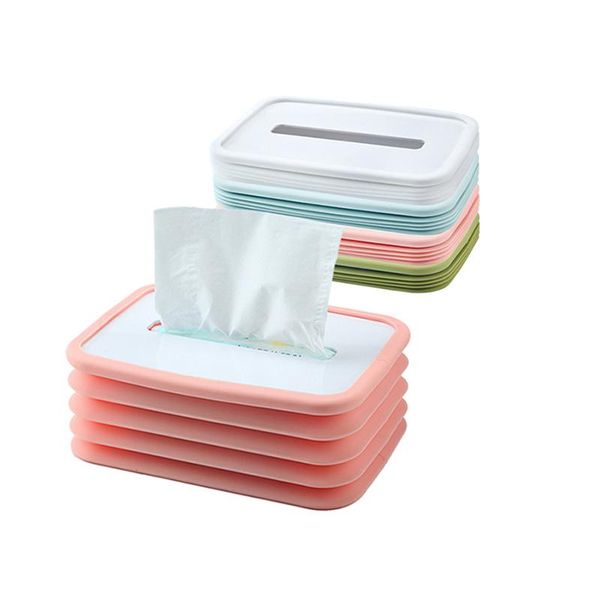 

tissue boxes & napkins creative silicone elastic lifting car box dining room tea table living deskspring carton does not drop