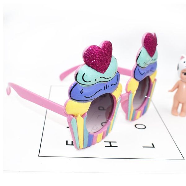 

outdoor eyewear birthday paper cup fondant cake glasses glitter peach heart funny party creative