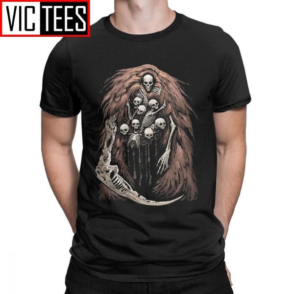 

men's t-shirts the gravelord for men dark souls skeletons skulls scary horror funny pure cotton tees t shirts 3d printed sweatshirt, White;black