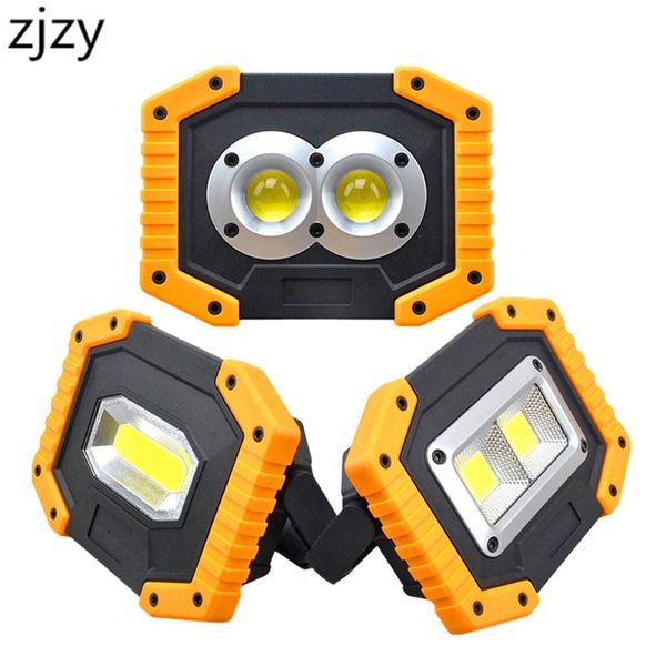 

20w led work light led portable spotlight rechargeable 18650 battery outdoor lamp for hunting camping lantern