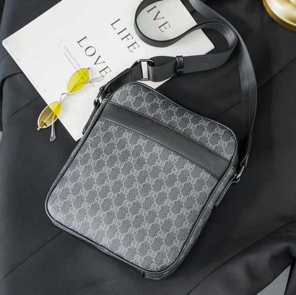 

wholesale brand men shoulder bag street trend printing backpack outdoor leisure leather messenger bags simple versatile wear resistant mens
