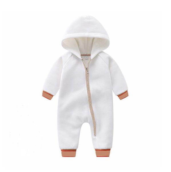 

2021 infant outfits newborn baby boys girls clothes kids toddler long sleeve hoodie romper jumpsuit bodysuits children clothing, Blue